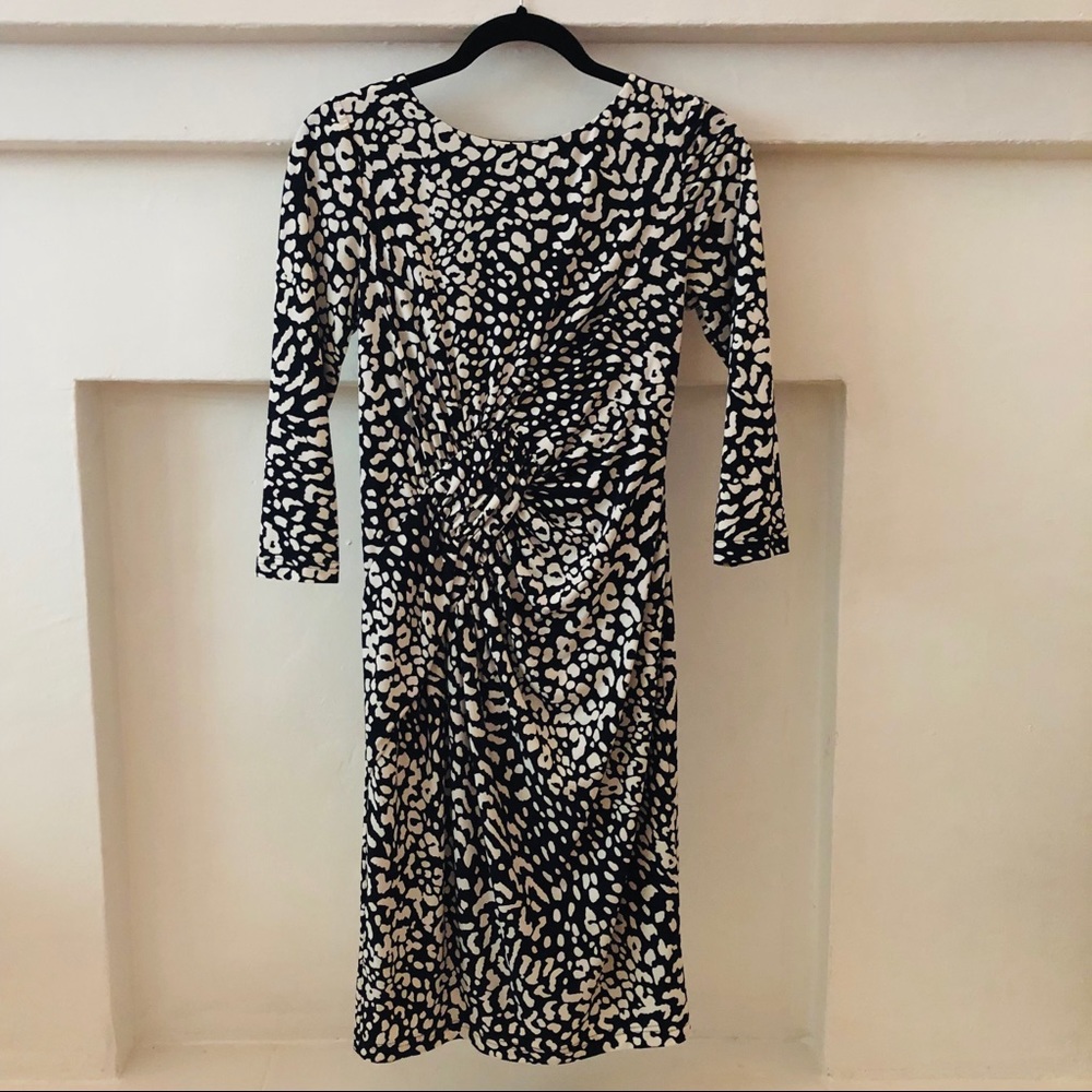 Adrianna Papell Navy and White Dress